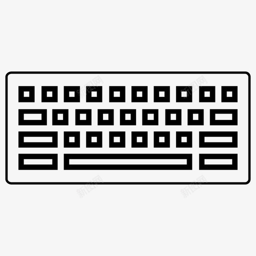 键盘电脑写图标svg_新图网 https://ixintu.com 写 电脑 键盘