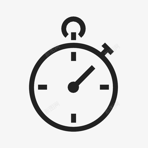 秒表时钟时间图标svg_新图网 https://ixintu.com 时钟 时间 秒表 计时器