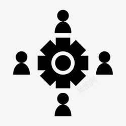 社区工作人员员工社区官员图标高清图片