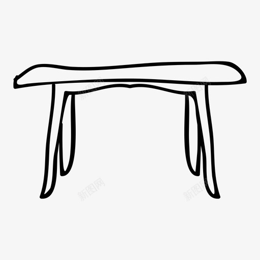 餐桌餐厅家具图标svg_新图网 https://ixintu.com 便利设施 家具 餐厅 餐桌