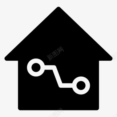 技术家庭房子图标图标