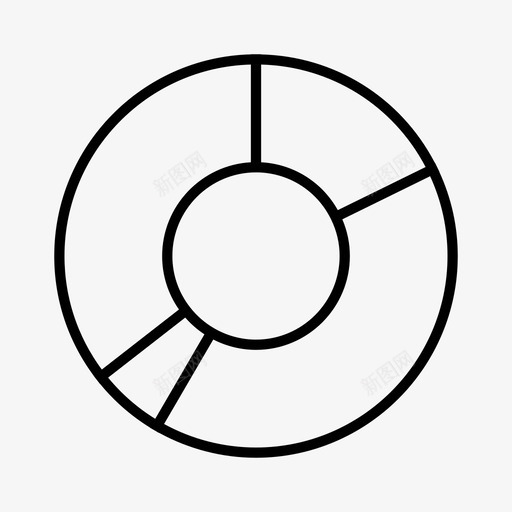 甜甜圈图表圆圈图表图标svg_新图网 https://ixintu.com 图表 圆圈 甜甜圈图表