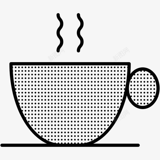咖啡冬天点缀图标svg_新图网 https://ixintu.com 冬天点缀 咖啡