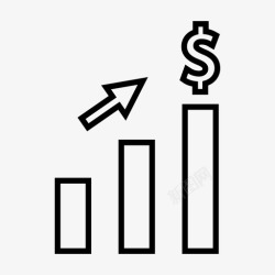 财务效益利润优势效益图标高清图片
