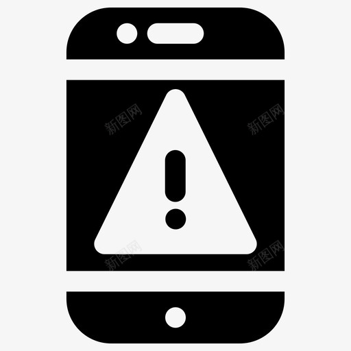 移动警告警报应用程序图标svg_新图网 https://ixintu.com 应用程序 电话 移动应用程序 移动警告 警报