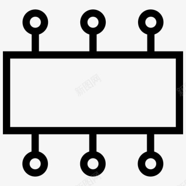 电路板cpu电子图标图标