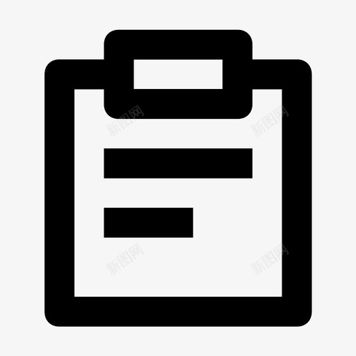 剪贴板列表记事本图标svg_新图网 https://ixintu.com 任务 列表 剪贴板 待办事项 记事本