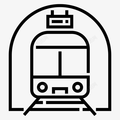 火车站铁路地铁图标svg_新图网 https://ixintu.com 地铁 城市和乡村城市景观 火车站 铁路