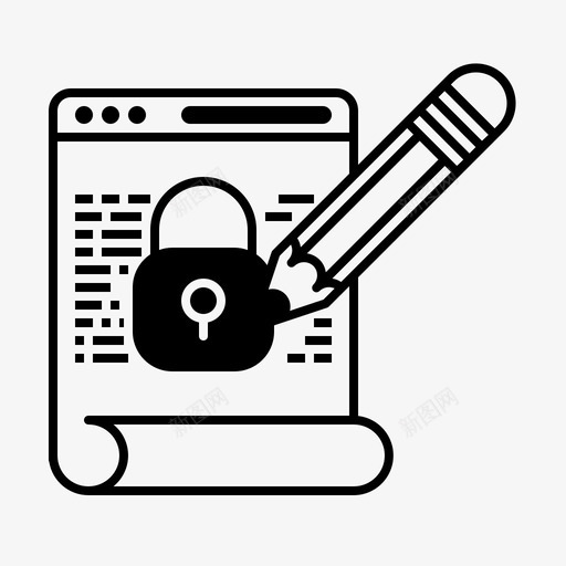 数据隐私策略文件gdpr图标svg_新图网 https://ixintu.com gdpr gdpr数据隐私策略glyph 保护 数据隐私策略 文件