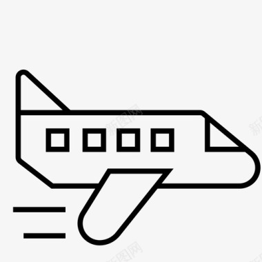飞机物流配送飞机旅游图标图标