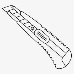刀片割刀样式多用途刀切盒刀分离刀片图标高清图片