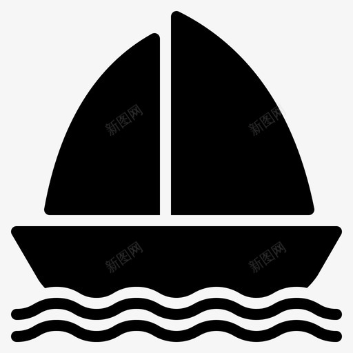帆船海船图标svg_新图网 https://ixintu.com 帆船 海 海船水墨画 船 运动 运输