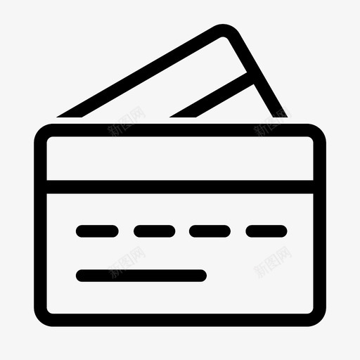 信用卡银行卡借记卡图标svg_新图网 https://ixintu.com 信用卡 借记卡 银行卡