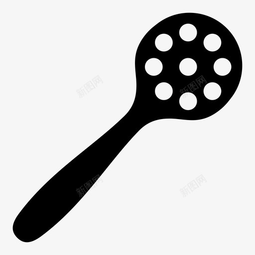 开槽铲烹饪炊具图标svg_新图网 https://ixintu.com 厨房用具 厨房用具1 开槽铲 炊具 烹饪