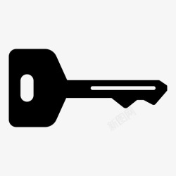 基本型钥匙车钥匙锁图标高清图片