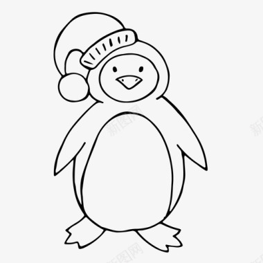 企鹅动物鸟图标图标
