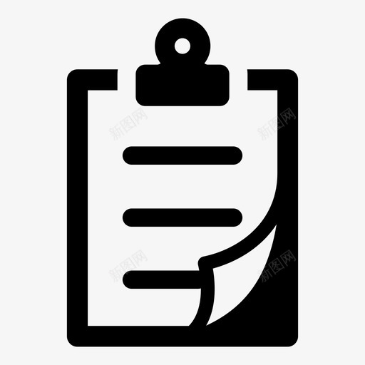 剪贴板库存项目列表图标svg_新图网 https://ixintu.com 列表文件 剪贴板 商务办公室 库存 记事本 项目列表