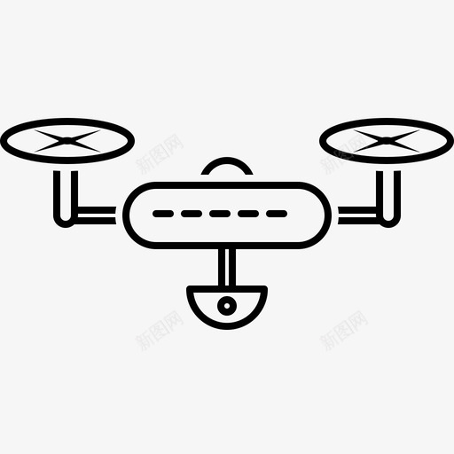无人机飞机无人机摄像机图标svg_新图网 https://ixintu.com 录像 技术 无人机 无人机摄像机 飞机