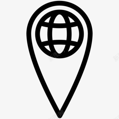国际全球总部图标图标