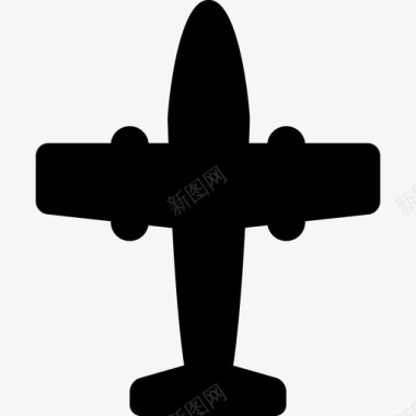 双引擎小型飞机运输机队图标图标