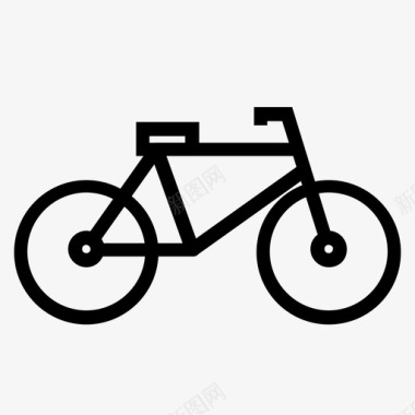 自行车生态能源运动图标图标