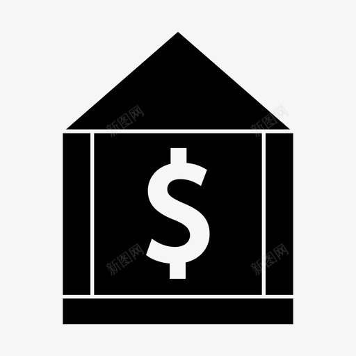 公司银行百货公司图标svg_新图网 https://ixintu.com 公司 办公室 工厂 百货公司 通讯标志 银行