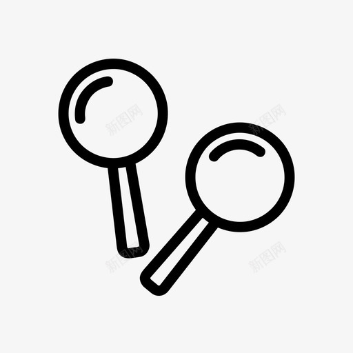 马拉卡斯音乐图标svg_新图网 https://ixintu.com 音乐 马拉卡斯