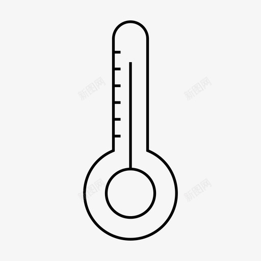 温度计高温夏季图标svg_新图网 https://ixintu.com 夏季 温度计 温暖 高温