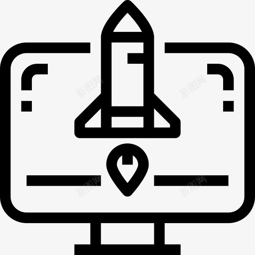 搜索引擎优化创业商业空间图标svg_新图网 https://ixintu.com 创业 商业空间 搜索引擎优化