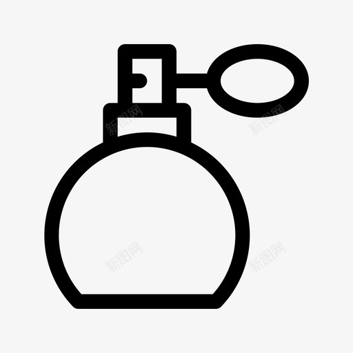 香水瓶子魅力图标svg_新图网 https://ixintu.com 喷雾 瓶子 美容水疗系列 香水 魅力