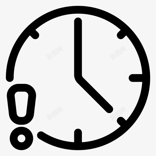 提醒时钟时间图标svg_新图网 https://ixintu.com 提醒 时钟 时间 时间计划 警告
