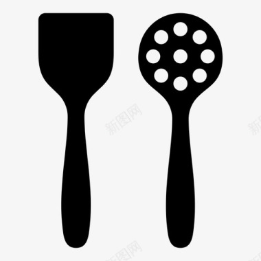 采购产品抹刀烹饪厨房用具图标图标