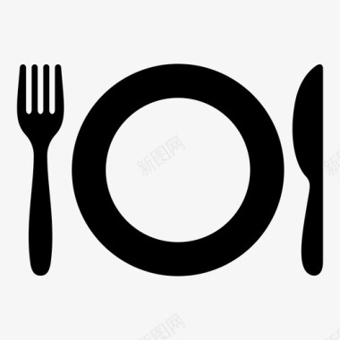 餐厅晚餐餐饮图标图标