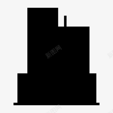 摩天大楼建筑大厦图标图标