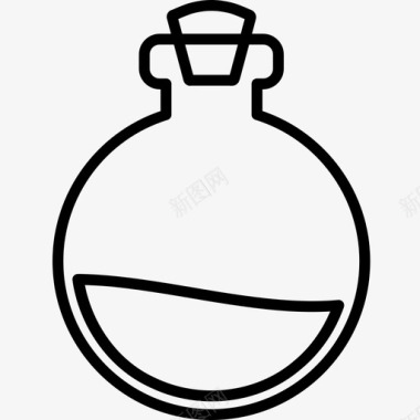 烧瓶罐子液体图标图标