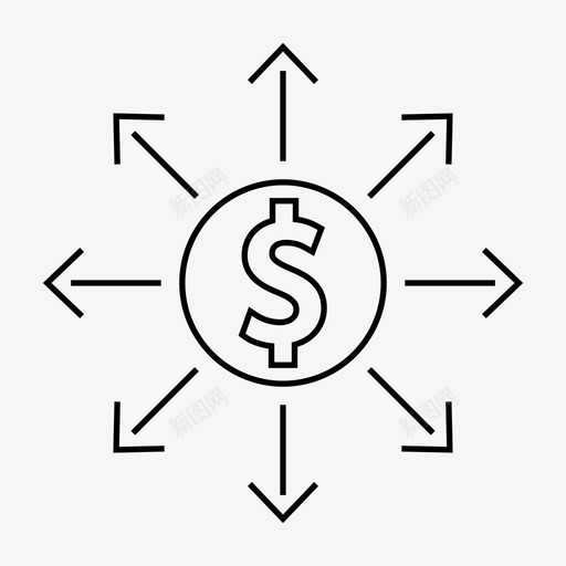 财务收益收入图标svg_新图网 https://ixintu.com 利润 支出 收入 收益 财务 银行