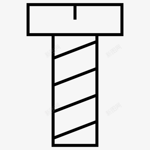 有头螺钉结构锋利图标svg_新图网 https://ixintu.com 有头螺钉 结构锋利