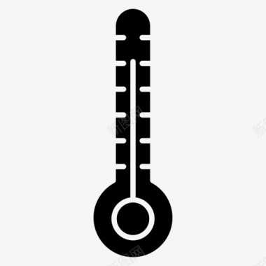 温度计温度固体药图标图标