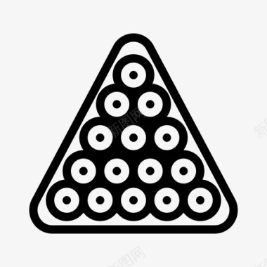 台球三角形游戏运动图标图标