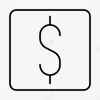 美元商业现金图标图标