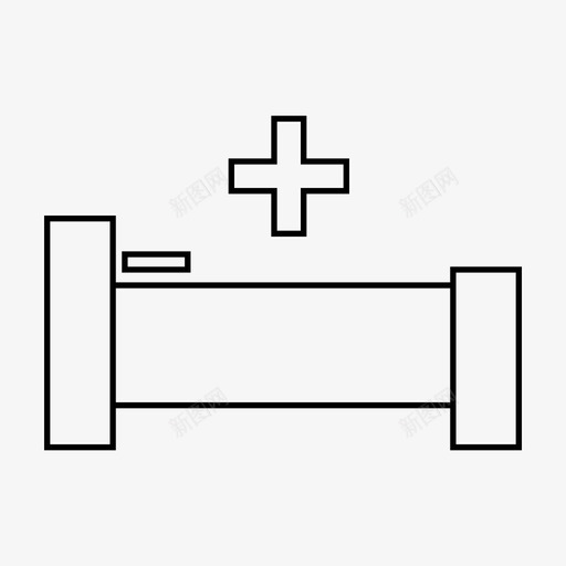 床健康住院图标svg_新图网 https://ixintu.com 住院 保健 健康 床 生病 睡眠