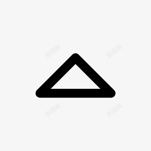 三角形向上箭头图标svg_新图网 https://ixintu.com 三角形向上 箭头