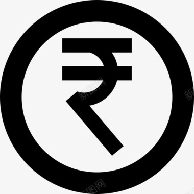 印度卢比现金货币图标图标