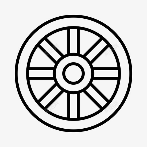 轮子车轮牛仔图标svg_新图网 https://ixintu.com 牛仔 西部 车轮 轮子