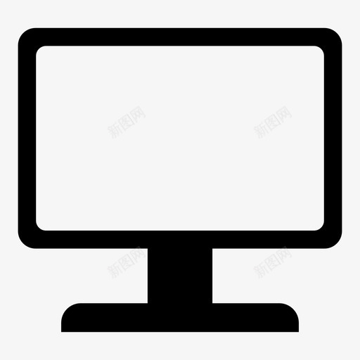 显示器桌面pc图标svg_新图网 https://ixintu.com pc 商务办公室 屏幕 显示器 桌面
