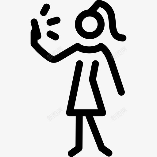 自拍的女人女士们直系的图标svg_新图网 https://ixintu.com 女士们 直系的 自拍的女人