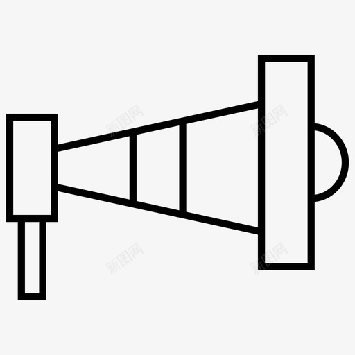 广告活动扩音器图标svg_新图网 https://ixintu.com 广告 扩音器 活动 通讯和媒体尖锐