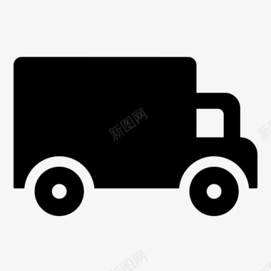 卡车货物出口图标图标