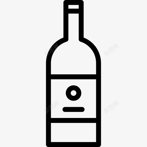 一瓶酒厨房图标svg_新图网 https://ixintu.com 一瓶酒 厨房