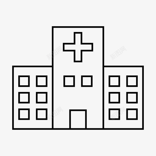 医院诊所卫生图标svg_新图网 https://ixintu.com 住院 保健 医院 卫生 诊所